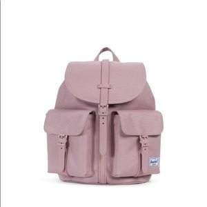 Pink suede Herschel backpack